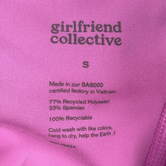 NWT Girlfriend Collective Luxe Paneled Unitard Bubblegum Pink Jumpsuit Catsuit S - Picture 13 of 16